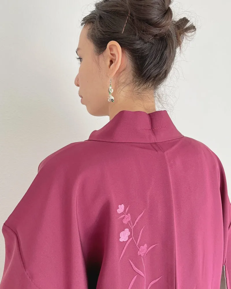 Iris Embroidered Haori Kimono Jacket