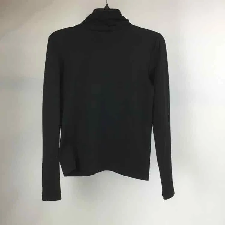 Isaac Mizrahi Size M Black Stretch Long Sleeve Turtleneck Sweater