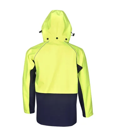 J96 Hooded Hi Vis Soft Shell Jacket