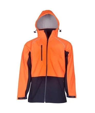 J96 Hooded Hi Vis Soft Shell Jacket