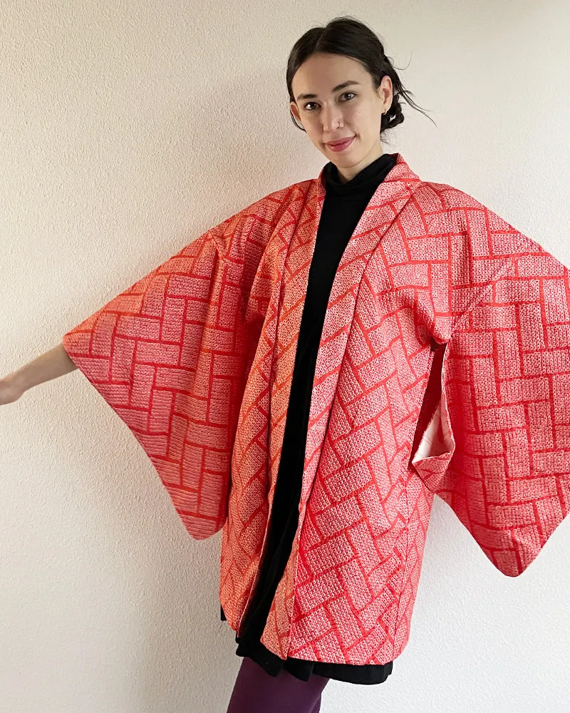 Japanese Traditional Textile Shibori Haori Kimono Jacket