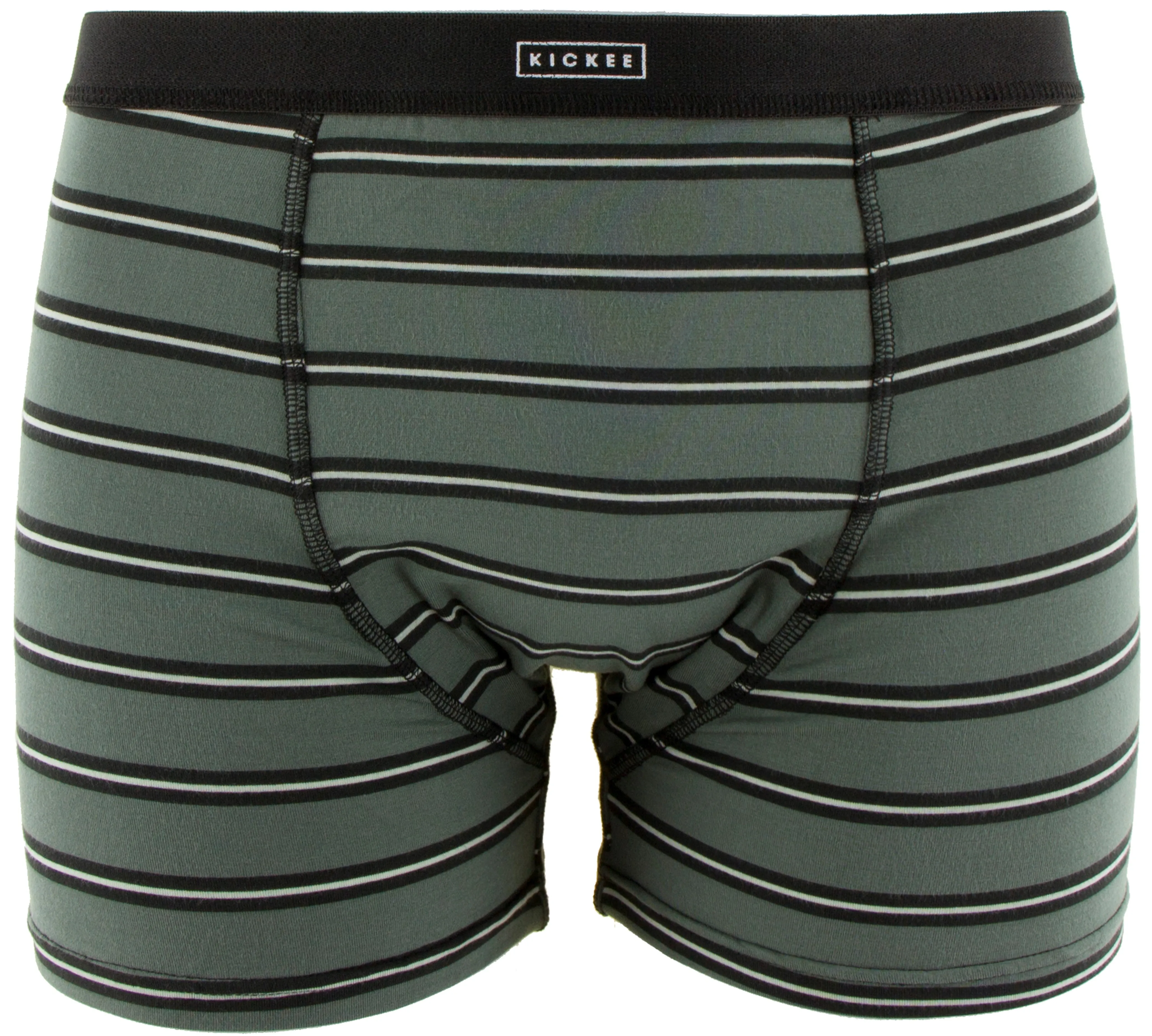 KicKee Pants Zebra Succulent Kenya Stripe Men's Boxer Briefs