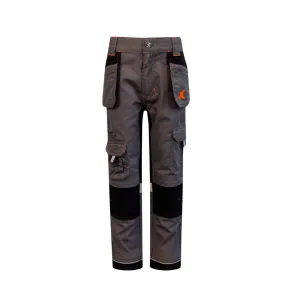 Kids Xpert Stretch Work Trousers Grey