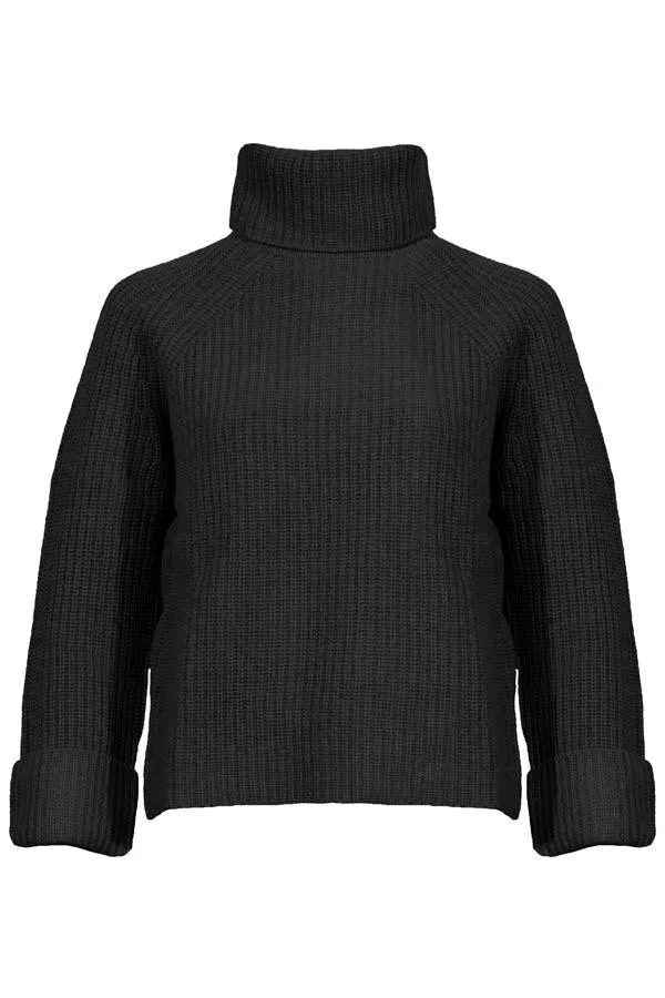 Kinross Cashmere Luxe Rib Knit Turtleneck