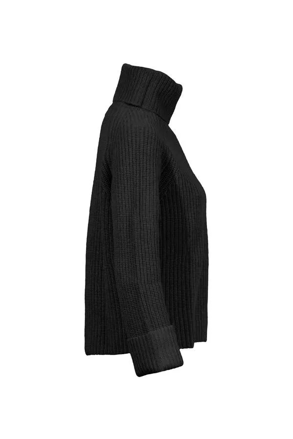 Kinross Cashmere Luxe Rib Knit Turtleneck