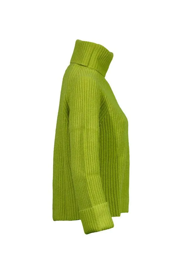 Kinross Cashmere Luxe Rib Knit Turtleneck