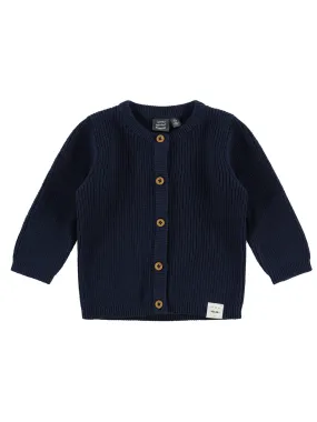 Knitted Baby Cardigan - NWB23329340 Blue