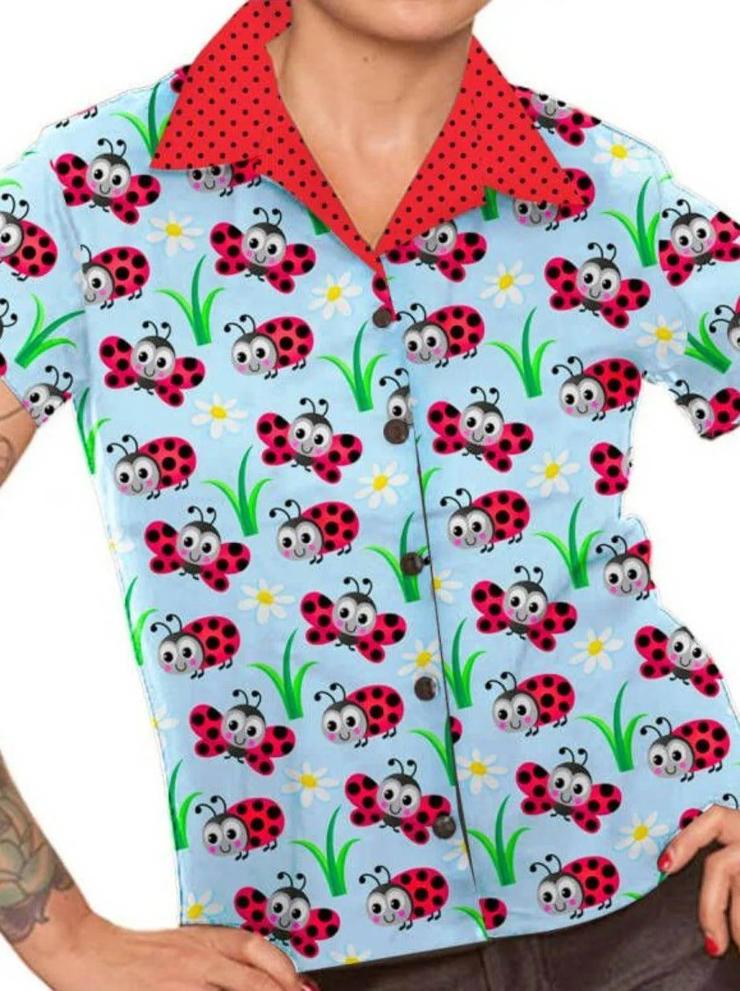 Ladybugs Retro Diner Top