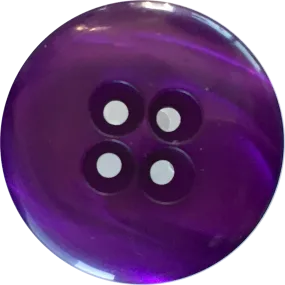 LAST ONES, Purple Designer 7/8" Coat Button, 4-holes, "Ocean"