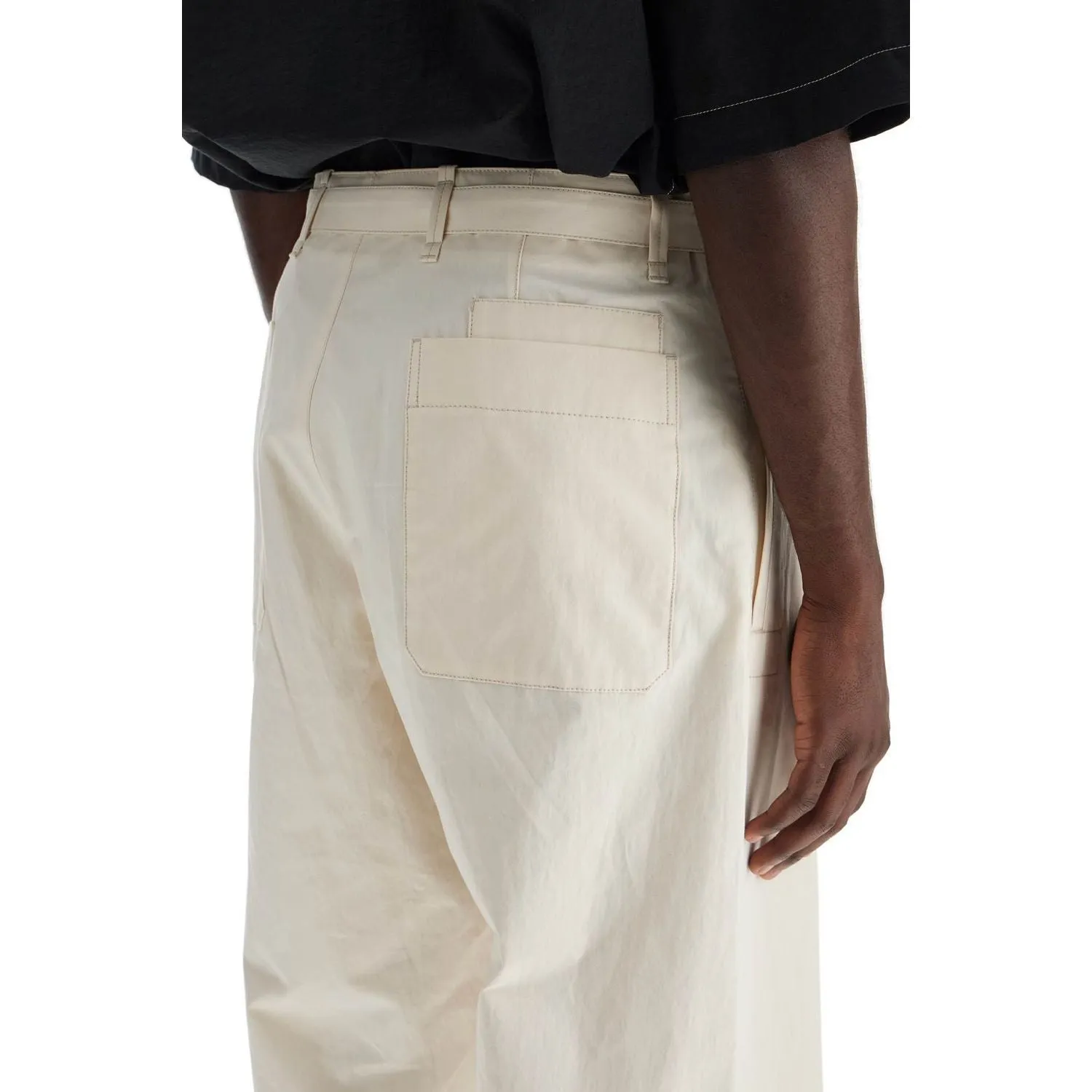 Lemaire straight-cut pants with belt