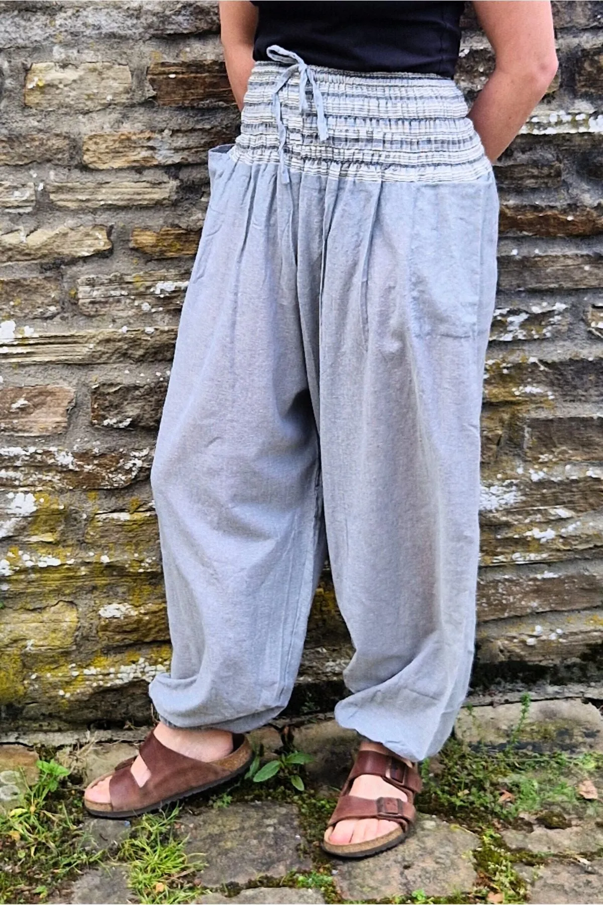 light cotton harem pants