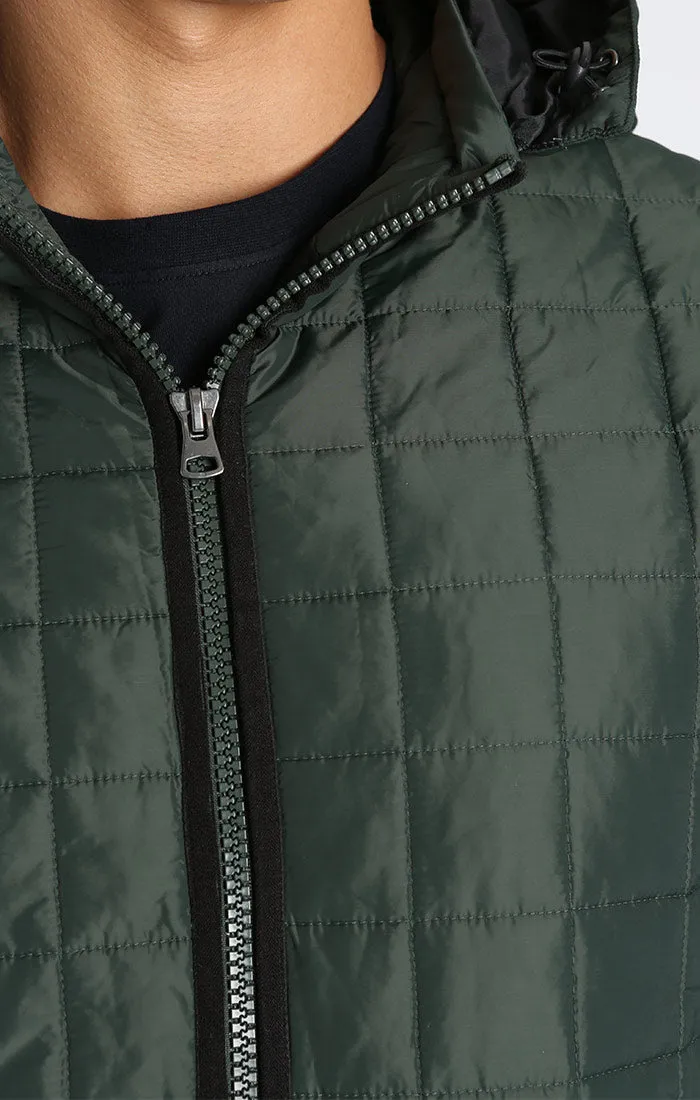 Light Quilted Hooded Puffer Jacket