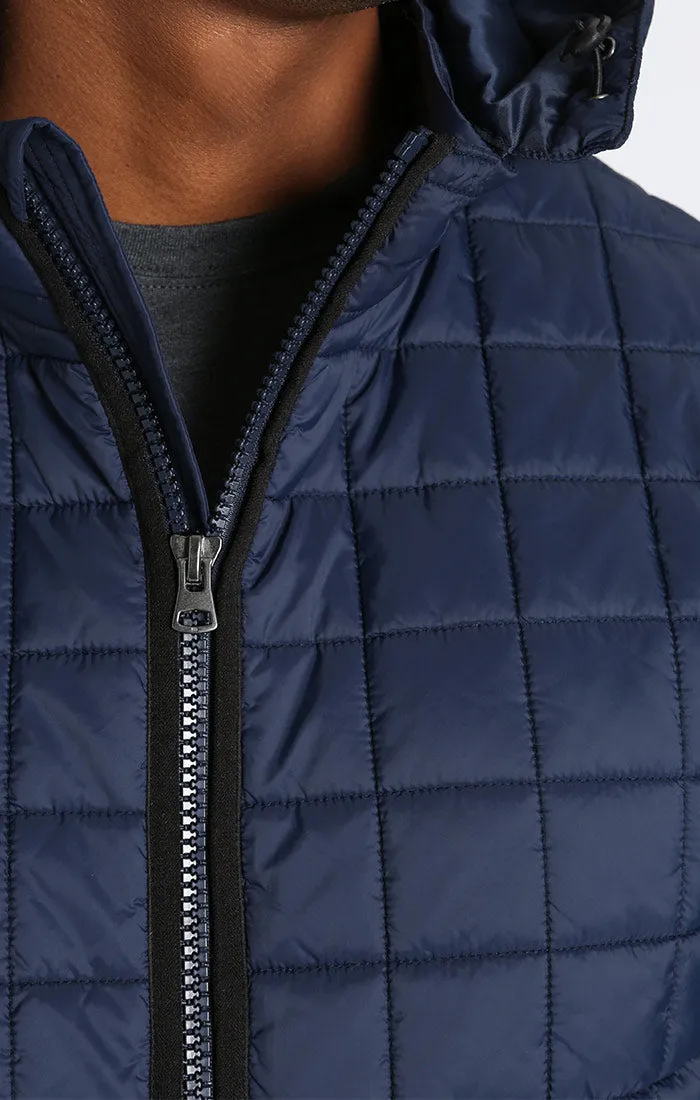 Light Quilted Hooded Puffer Jacket