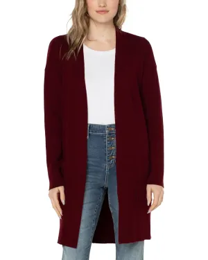 Liverpool Open Front Cardigan Red