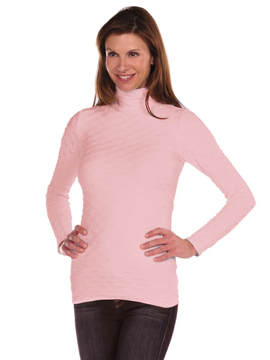 Long Sleeve Lattice Mock Neck (28MN)