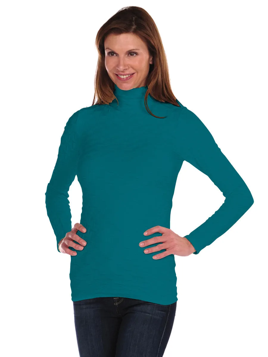 Long Sleeve Lattice Mock Neck (28MN)