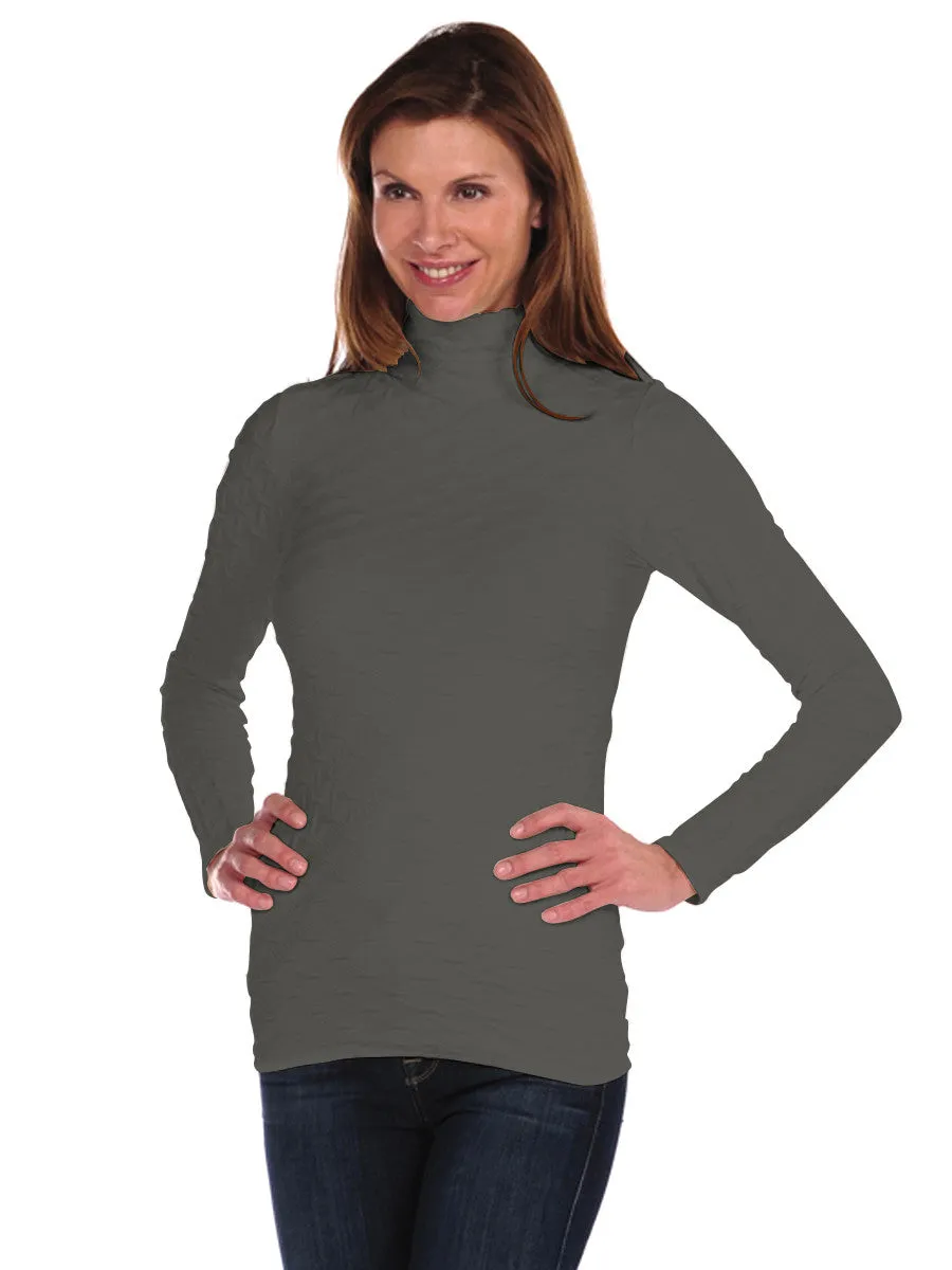 Long Sleeve Lattice Mock Neck (28MN)