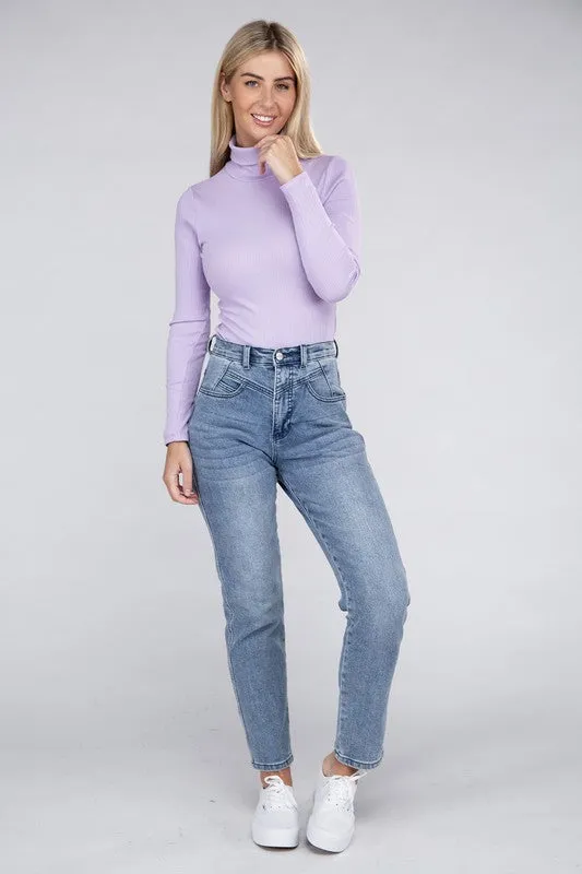 Long-Sleeve Turtleneck Bodysuit