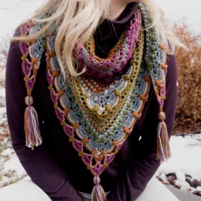 Lost in Time Crochet Shawl Kit - Albion