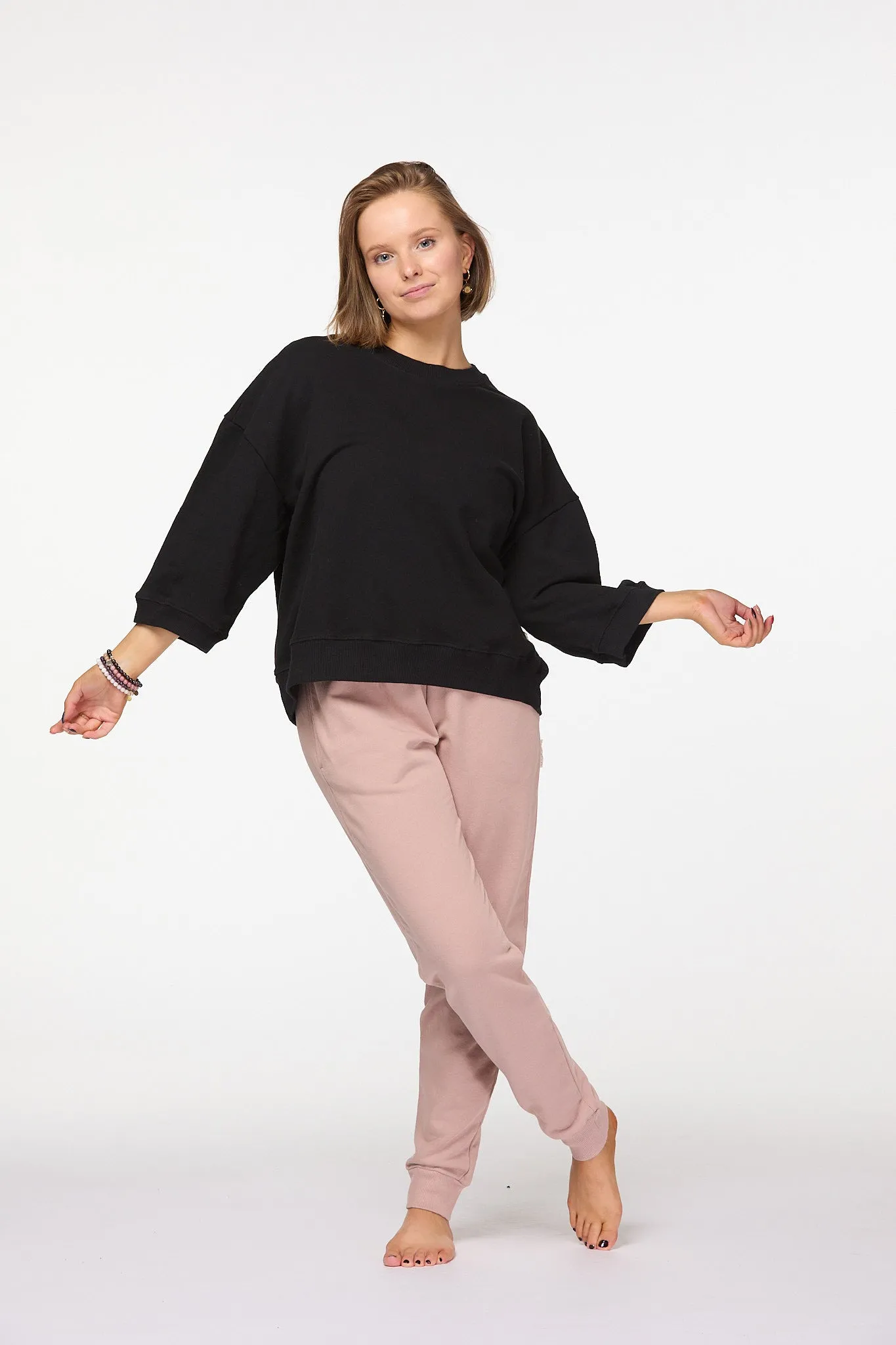 Luna Tapered Leg Pants | Pink