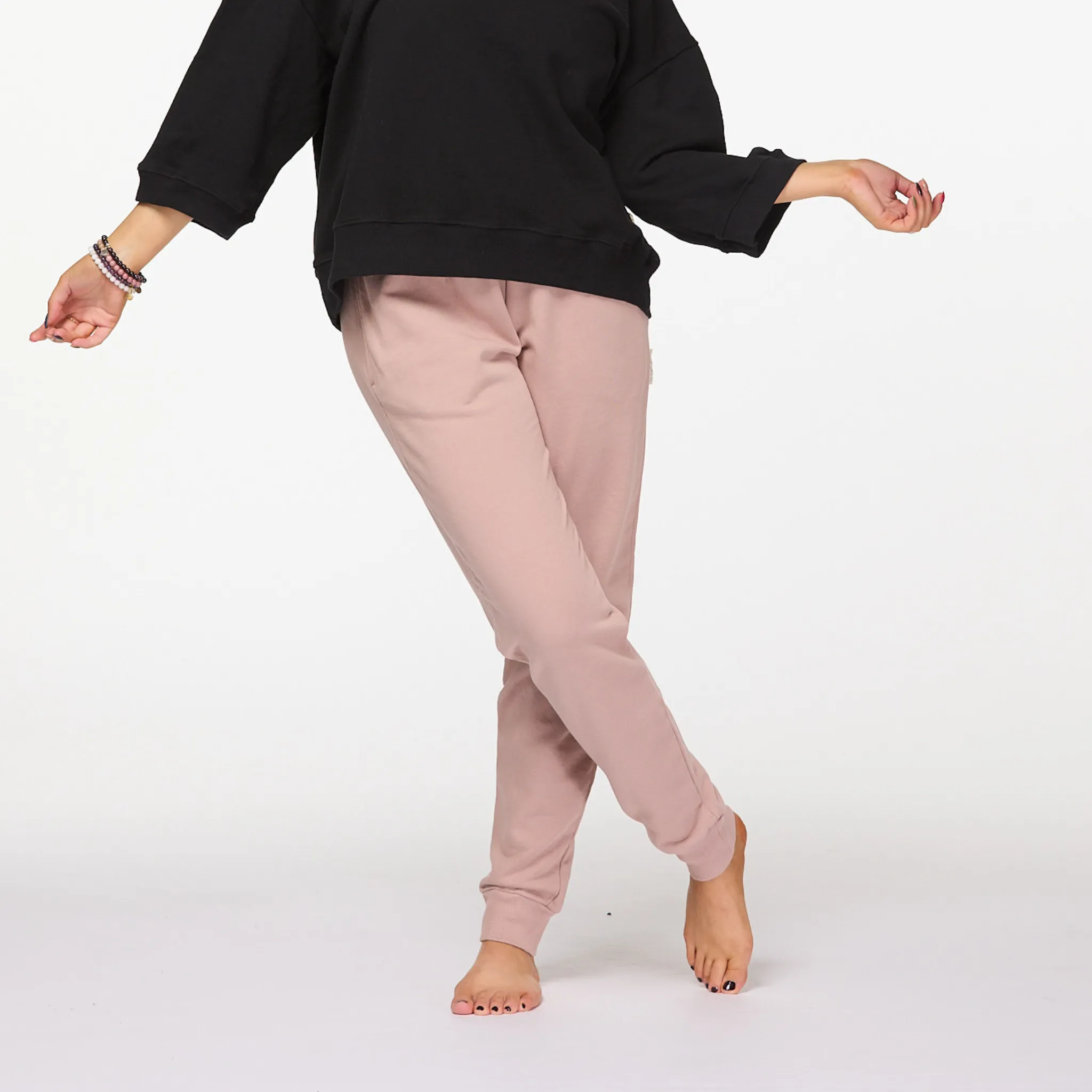 Luna Tapered Leg Pants | Pink