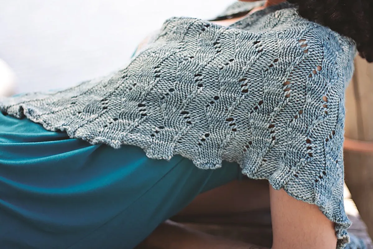 Malabrigo Book 12: Elements Patterns - Corriente Shawl - PDF Download