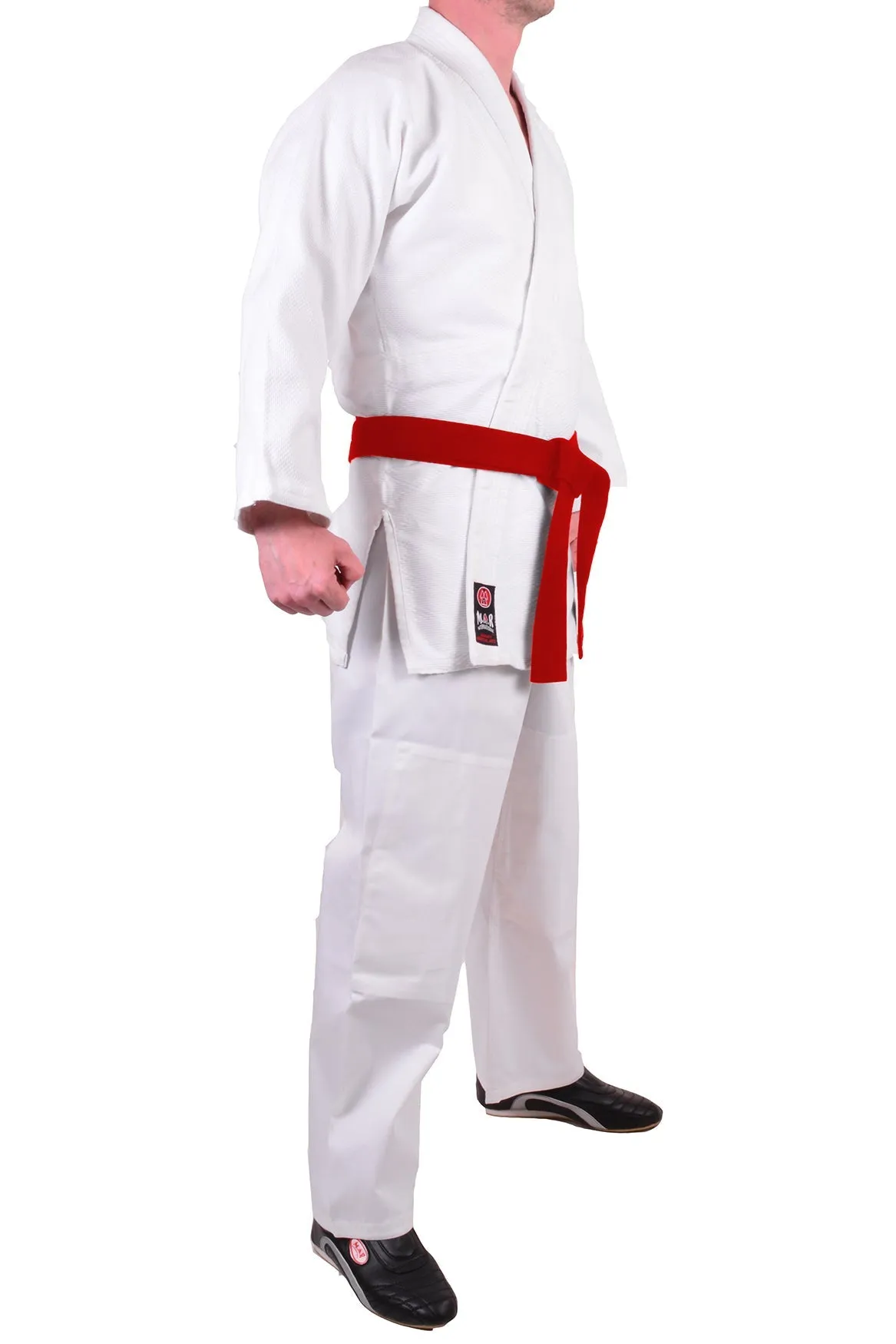 MAR-023 | White Lightweight Judo/Jiu-Jitsu Uniform for Beginner Students   FREE BELT