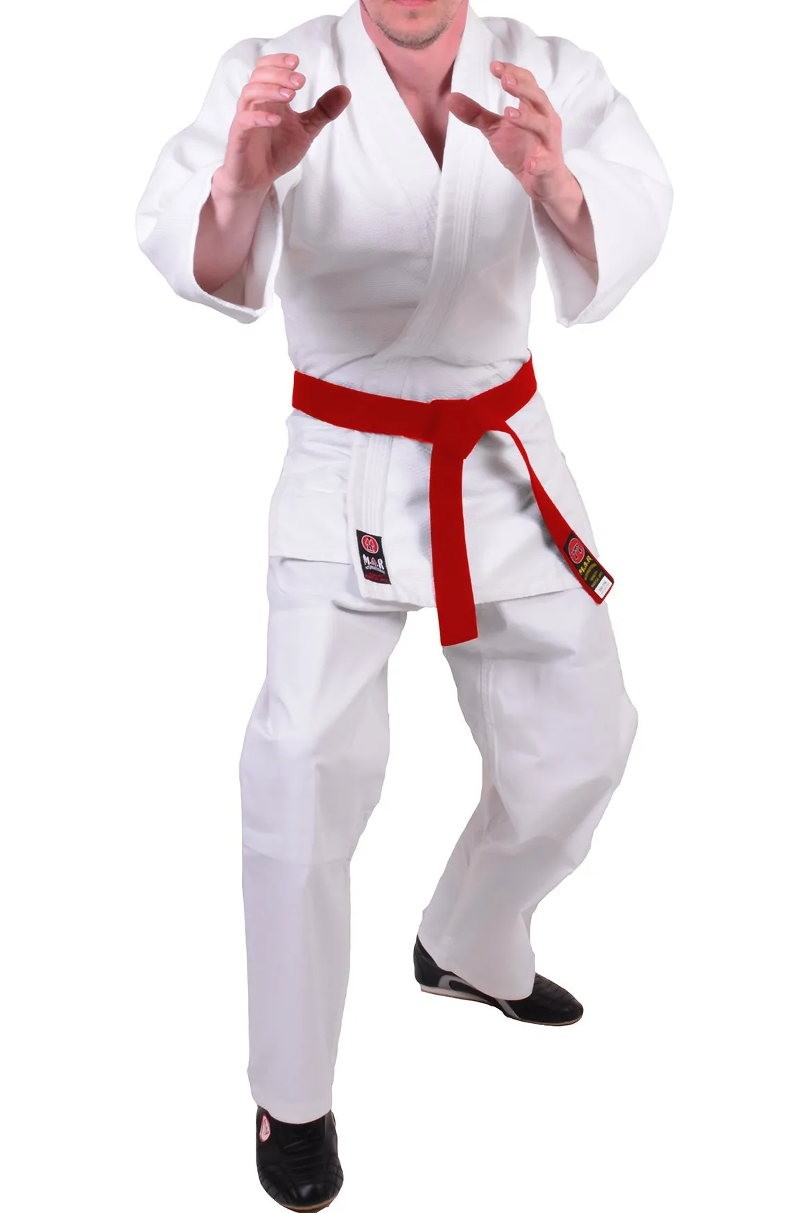 MAR-023 | White Lightweight Judo/Jiu-Jitsu Uniform for Beginner Students   FREE BELT