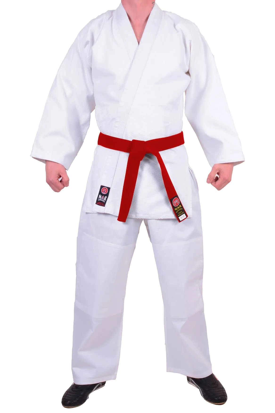 MAR-023 | White Lightweight Judo/Jiu-Jitsu Uniform for Beginner Students   FREE BELT