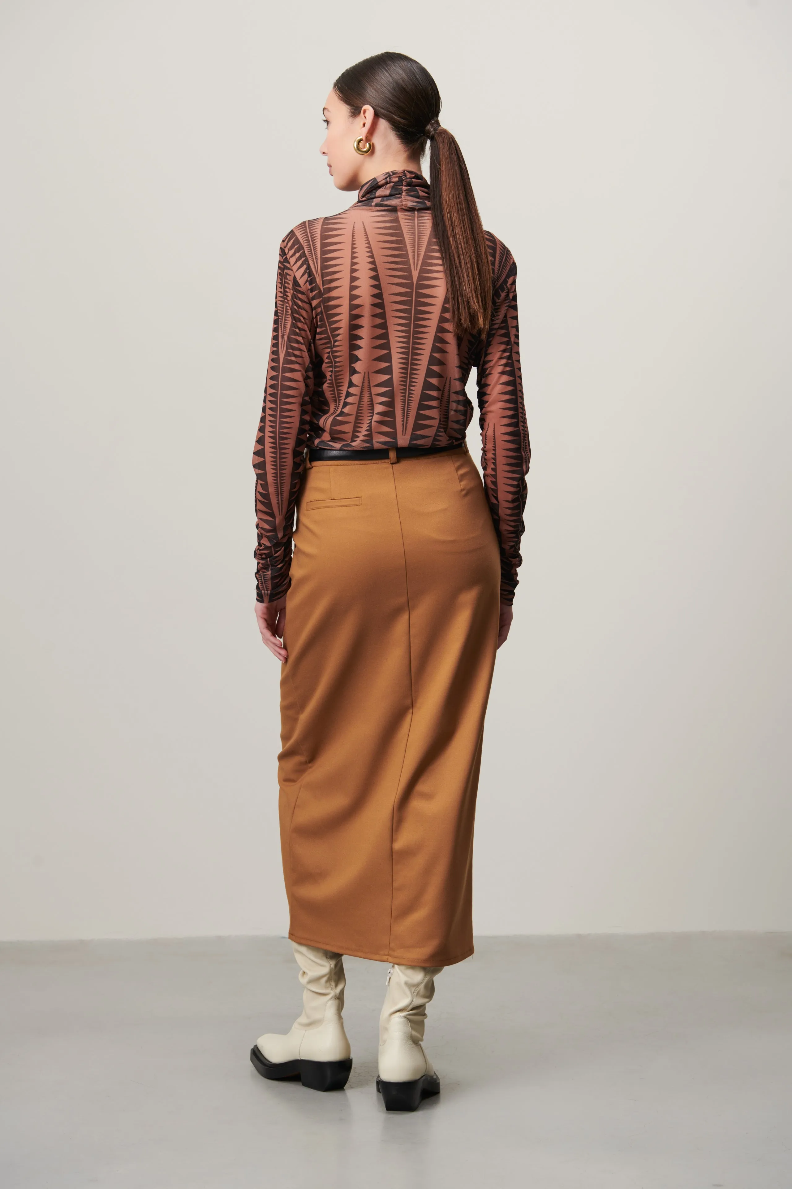 Mascha Top | Brown Black