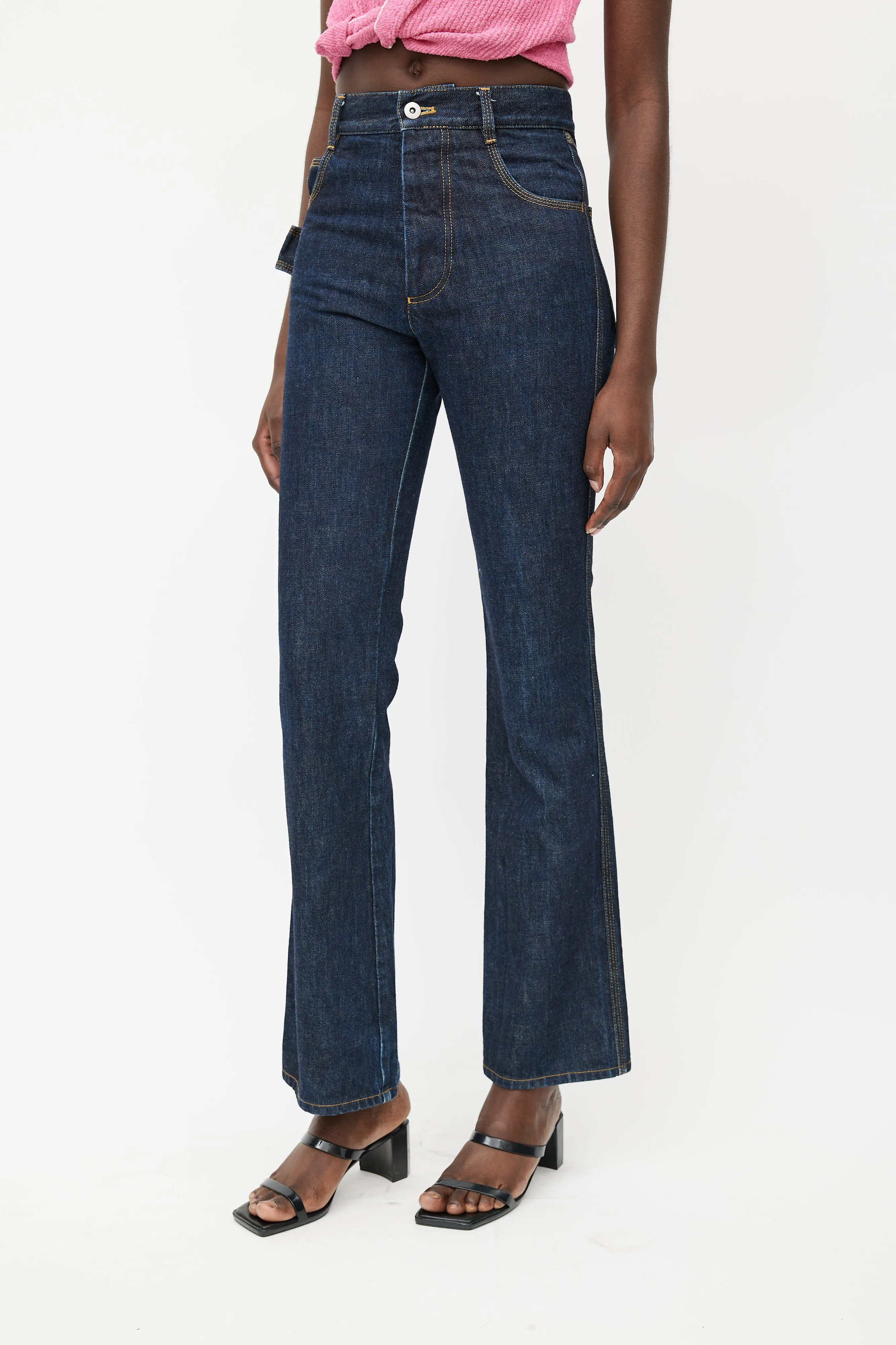 Medium Wash Flared Jeans