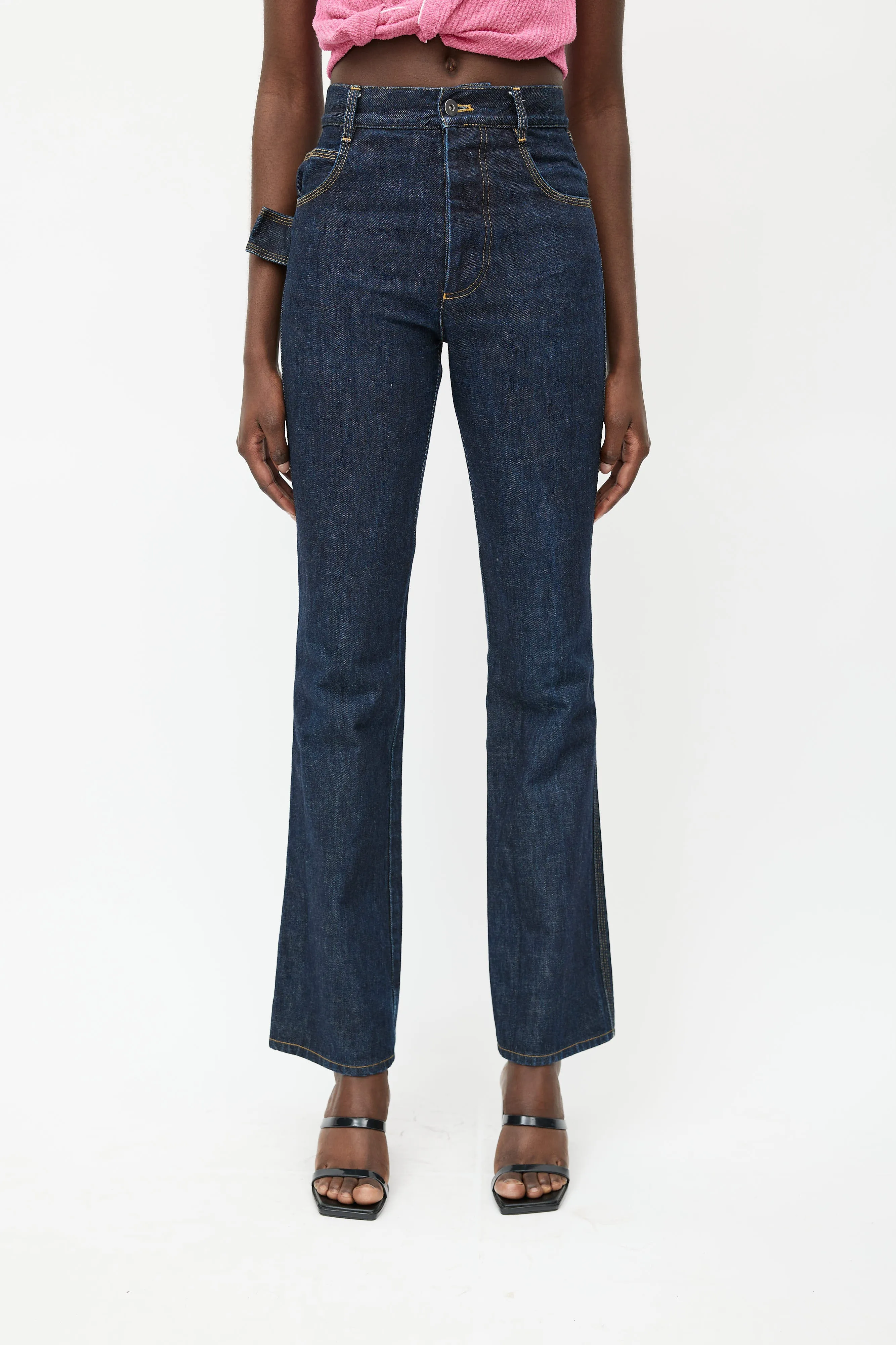 Medium Wash Flared Jeans