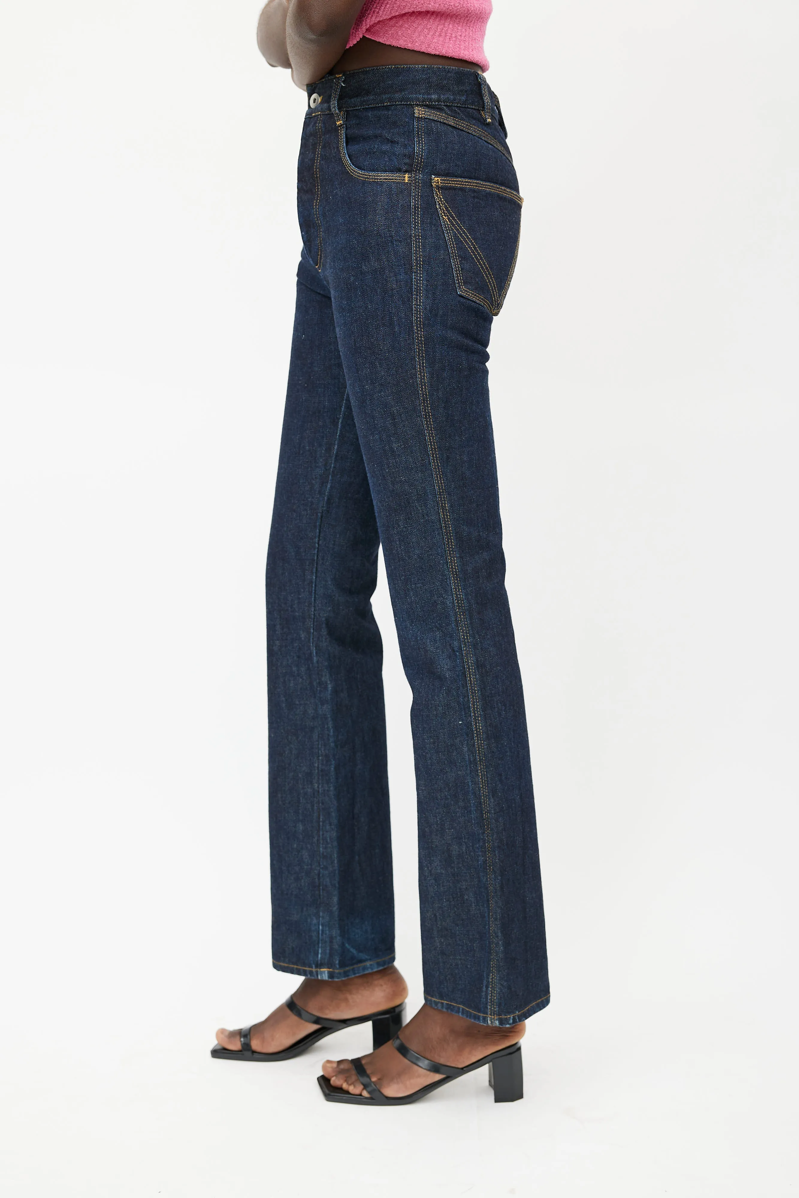 Medium Wash Flared Jeans