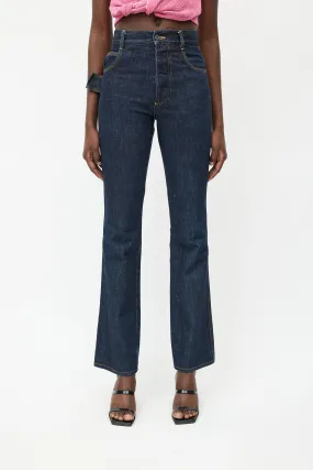 Medium Wash Flared Jeans