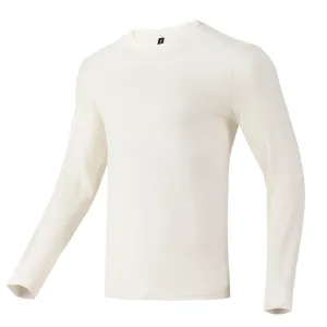 Men's Merino 160g Base Layer Top White