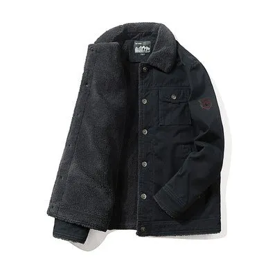 Men's Winter Fleece Cargo Jacket