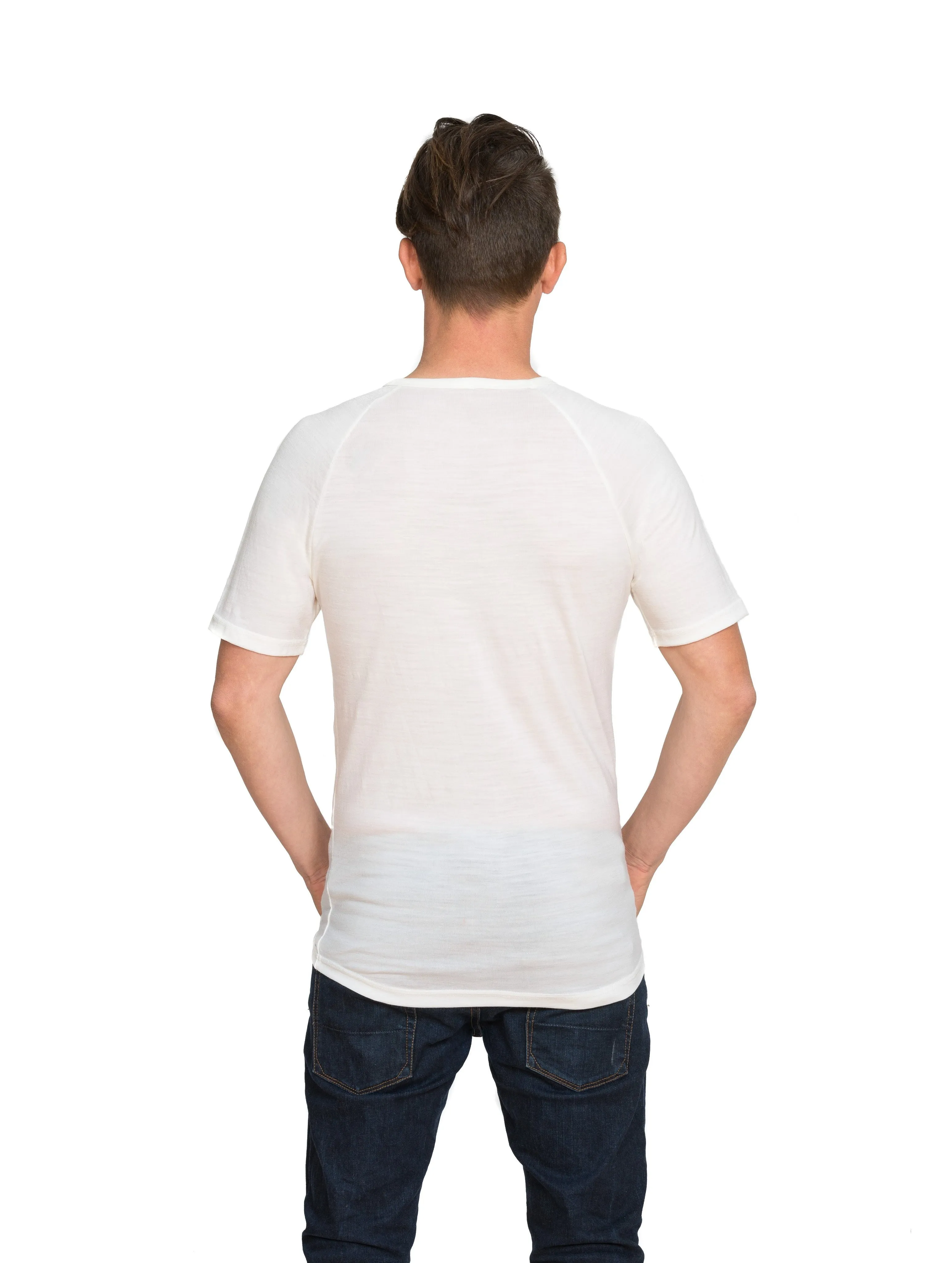 Merino Short Sleeve V Neck