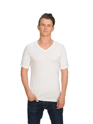 Merino Short Sleeve V Neck