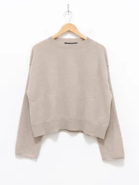 Merril Cashmere Crop Knit - Oatmeal