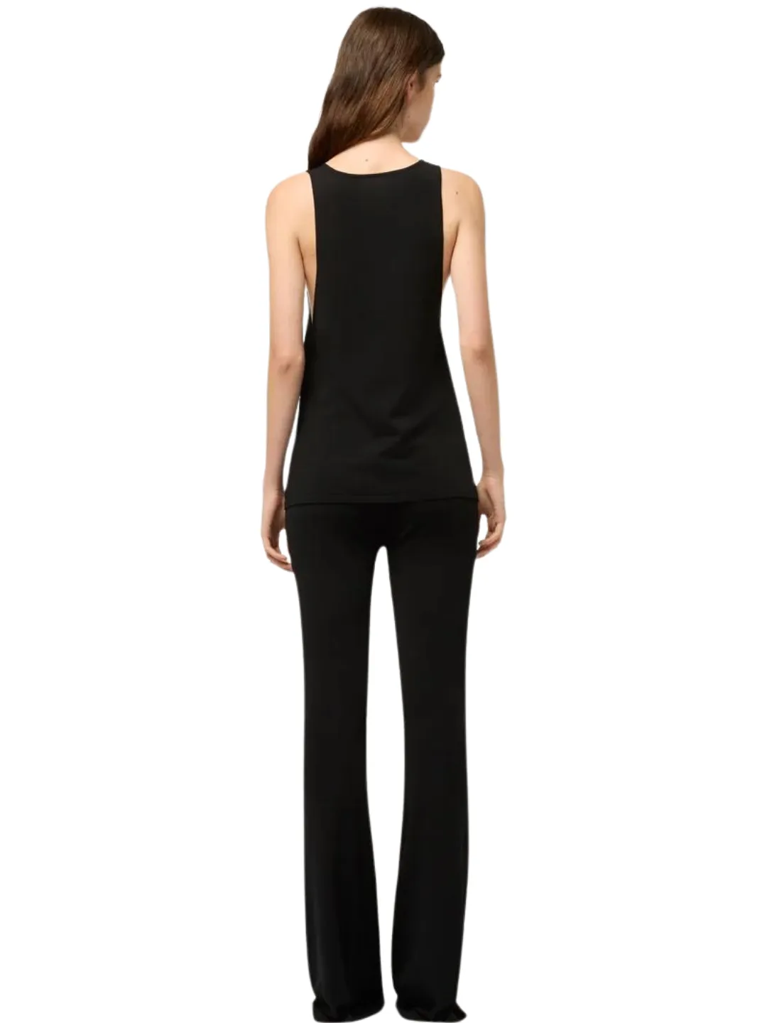 Michael Lo Sordo HIGH WAIST POOL SIDE SHEEN FLARED PANT