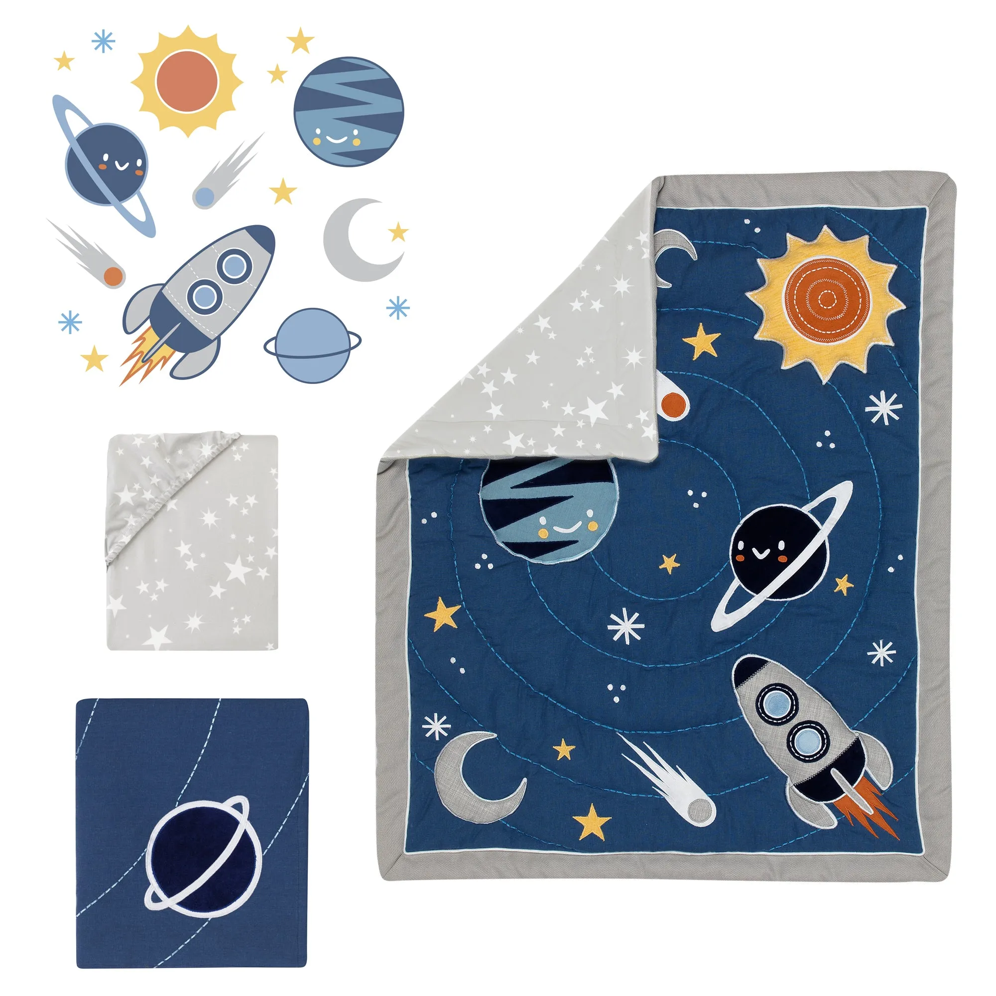 Milky Way 4-Piece Crib Bedding Set