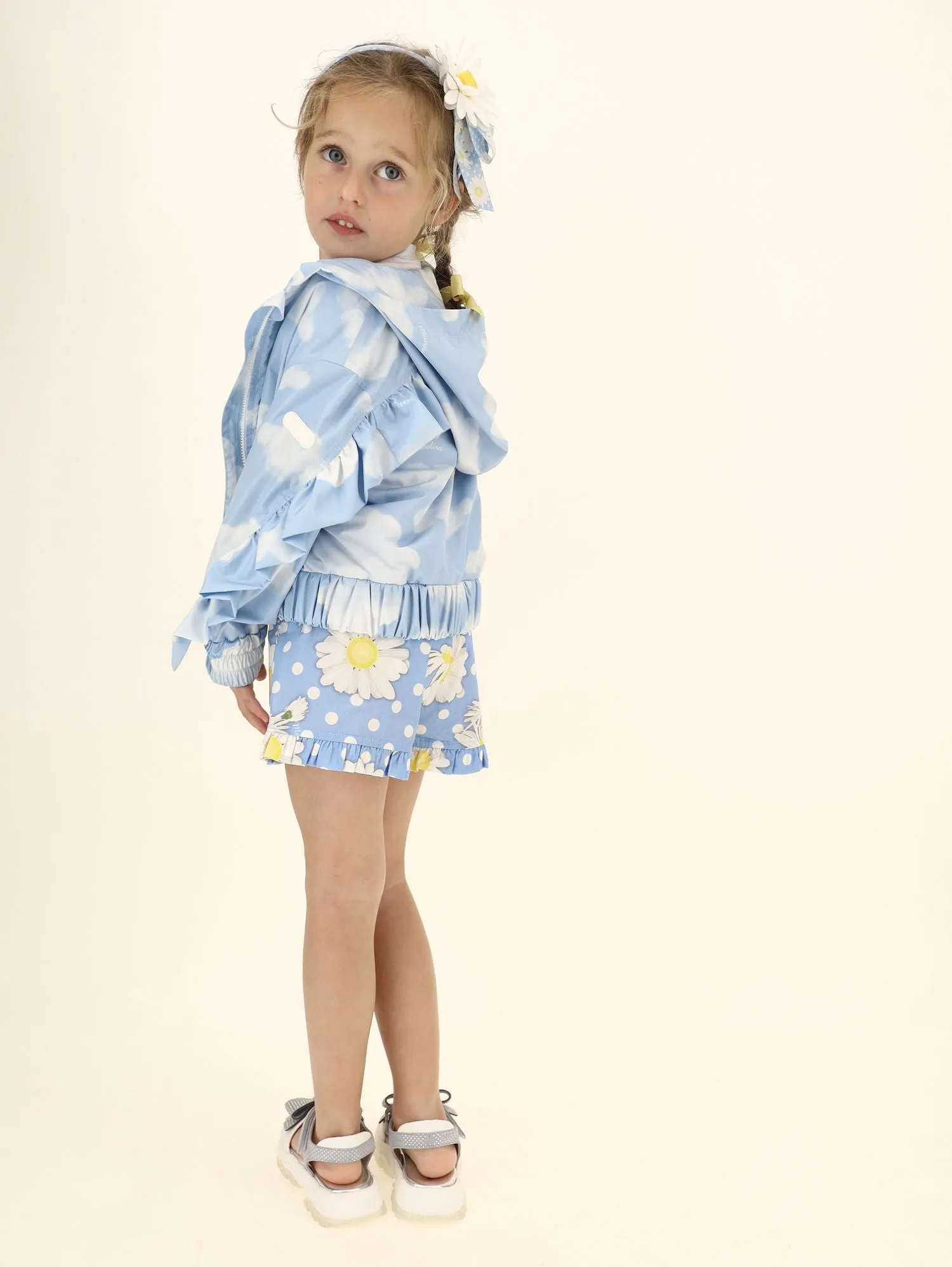 MONNALISA Poplin Shorts with print