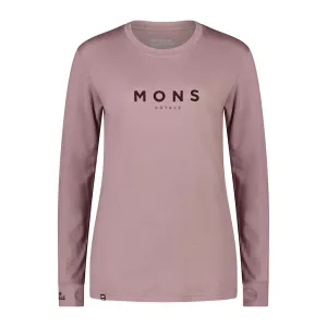 Mons Royale Womens Yotei Classic L/S - Mauve Hze