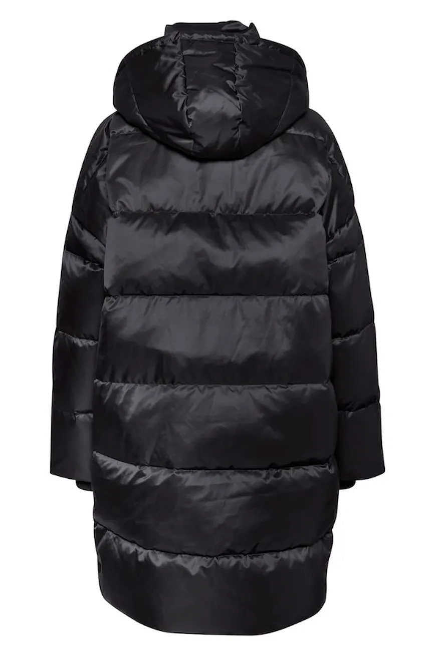 My Essential Wardrobe GlossyMW Down Lang Jacket Black