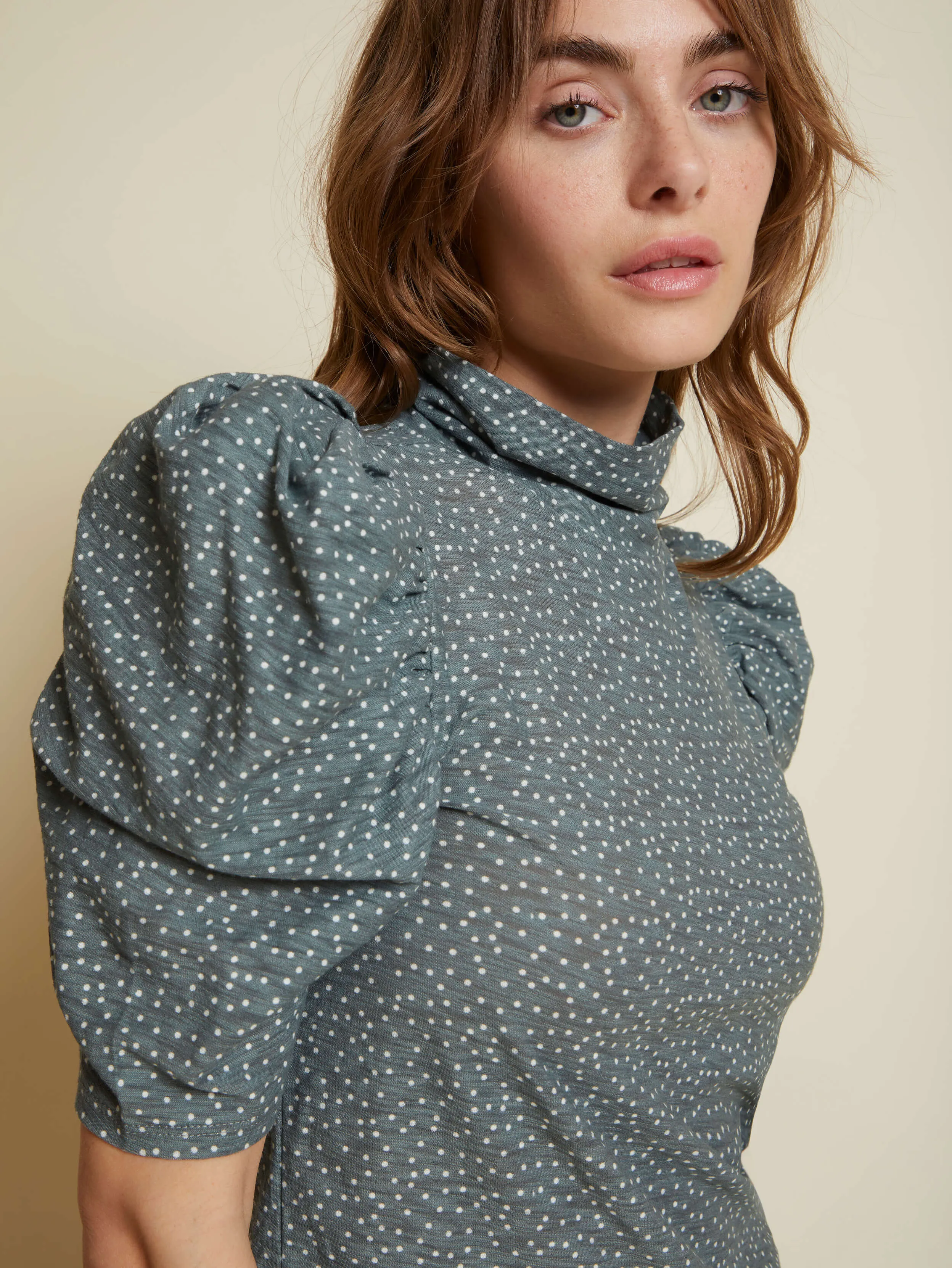 Nation LTD - Dawn Femme Turtleneck in Polka Dot