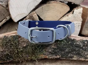 Navy Blue & Grey Waterproof Collar