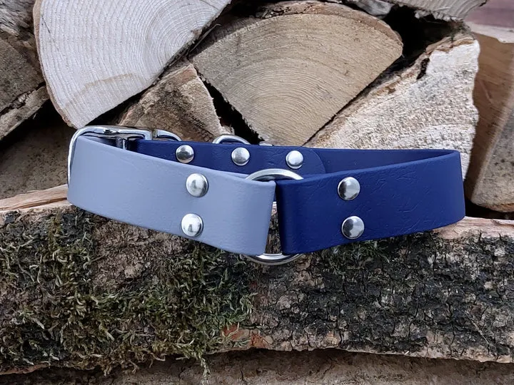 Navy Blue & Grey Waterproof Collar