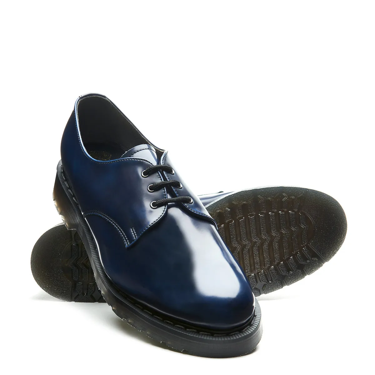 Navy Rub-Off Vegan Gibson Shoe