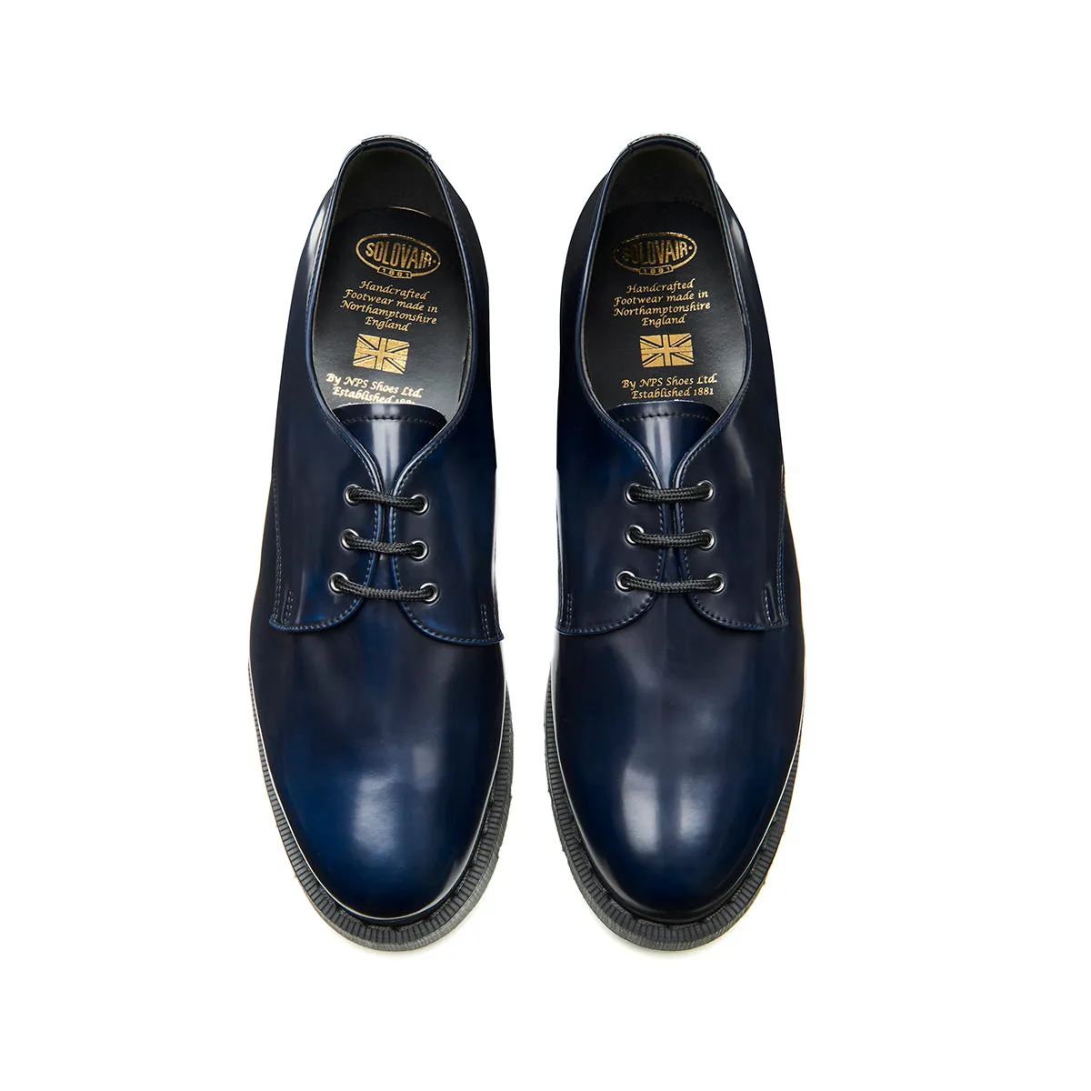 Navy Rub-Off Vegan Gibson Shoe