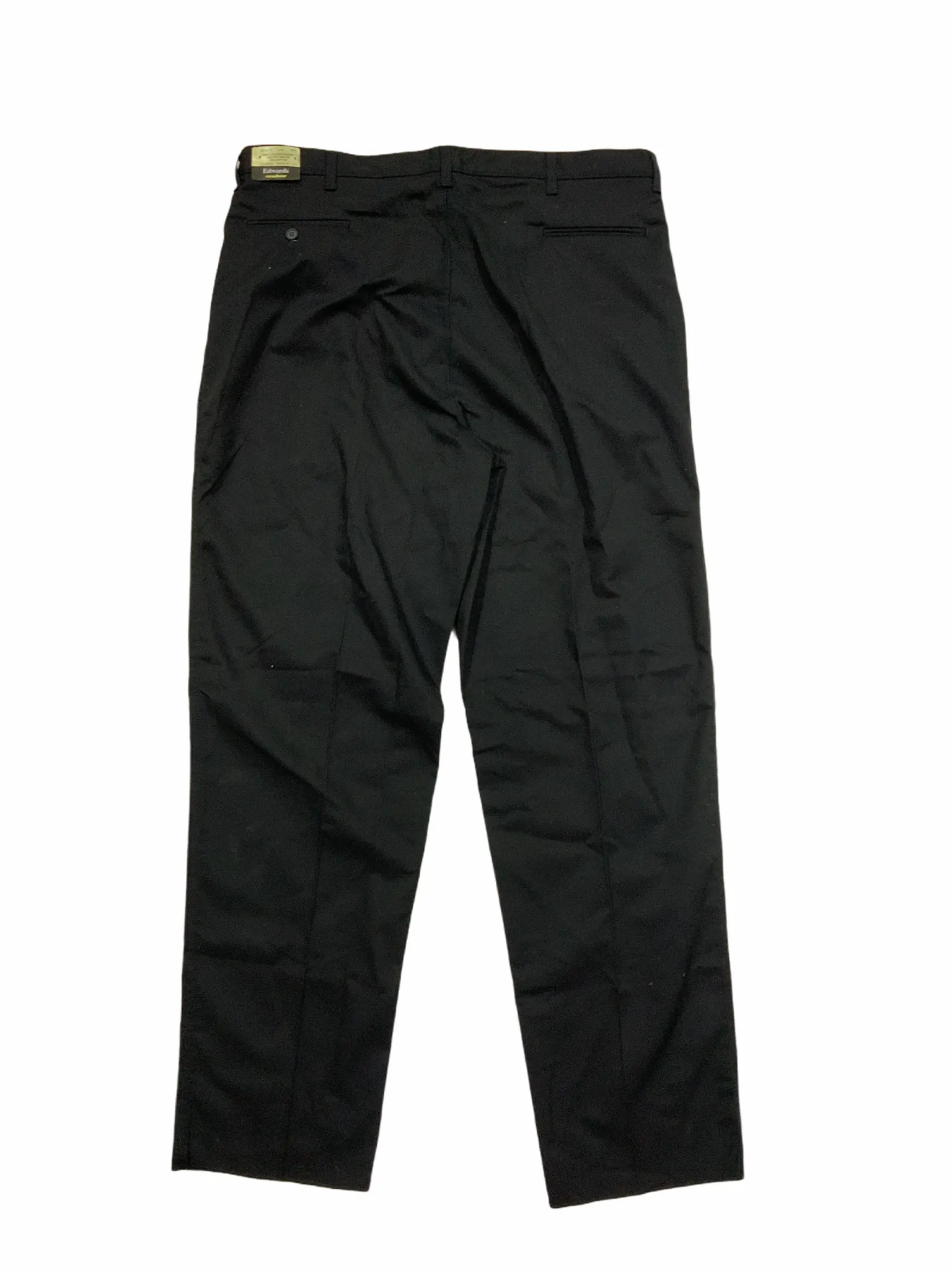 New Edward Casualwear Men's Lightweight Black Uniform Trousers - SelfHem ECTN